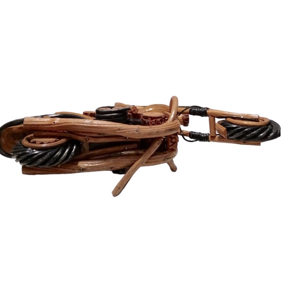 HARLEY DAVIDSON WOOD BIKE😎🏍👍🏻🇺🇸🎸 - Picture 7 of 8